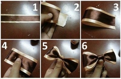 How to make a ribbon hair bow. DIY Hair Bows (2 Ribbons) - Step 1